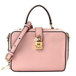 AUTHENTIC DOLCE & GABBANA Pink Leather Crossbody Bag